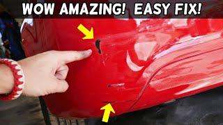 HOW TO FIX PAINT SCRATCH ON CAR BUMPER like a PRO | Easy