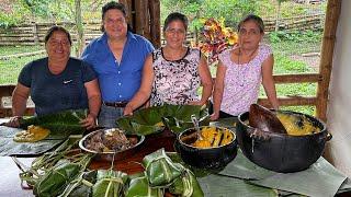 Tamales ecuatorianos de pato