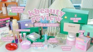 TRY-ON REVIEW: Tirtir Cushion, Unleashia, Olive Young | Huge Kbeauty Haul & Unboxing dicadaily