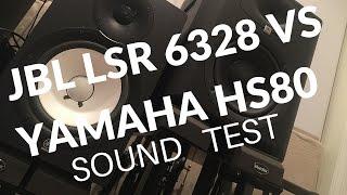 JBL LSR 6328P vs Yamaha HS80 Sound Test