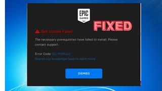 HOW TO FIX FORTNITE ERROR CODE  SU-PQR1603  SELF UPDATE FAILED EPIC GAMES LAUNCHER IN WINDOWS