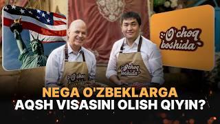 Amerika elchisi Jonathan Henick bilan suhbat qilib osh damladik