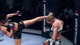 UFC Noche Grasso vs Shevchenko Flyweight Title Fight Simulation Highlight 