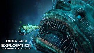 Blue Planet Deep Sea Exploration | Bioluminescent & Fluorescent Glows in Depth Ocean