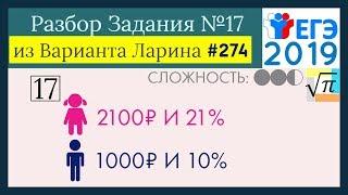 Разбор Задачи №17 из Варианта Ларина №274
