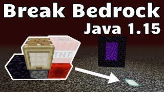 EASY Bedrock Breaking  (Minecraft Java 1.14 - 1.15+)