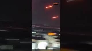 Iranian missiles targeting the Nevatim airbase in the Negev Desert