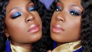 HOW TO: Blue Smokey Eye Tutorial For Beginners using Shayla x Colourpop Perception Palette