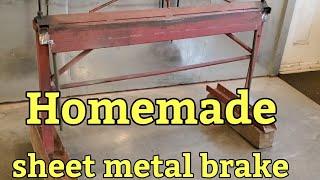 Homemade sheet metal brake