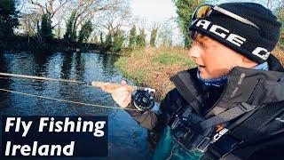 Fly fishing a River for Wild Brown Trout - Fly fish Ireland