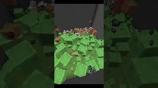 Minecraft: 1,000 Slimes vs 15 Golems! #shorts