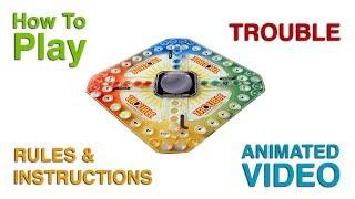 Trouble Board Game Rules & Instructions | Is Trouble like Ludo? Learn How To Play Trouble The Game