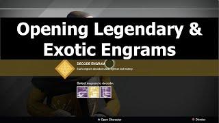 Destiny - Opening 5 Legendary/Exotic Engrams