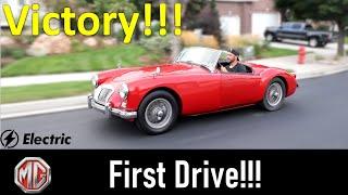 At long last...Driving the Electric MGA!