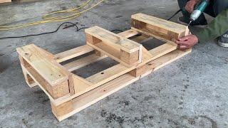 Pallet Wood Project - Pallet Wood Planter with Small Compartments Convenient for Your Garden