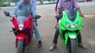 Kawasaki Ninja 250r vs Hyosung gt250r exhaust sound