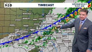 DFW Weather: Rain comes in, temperatures drop overnight in North Texas