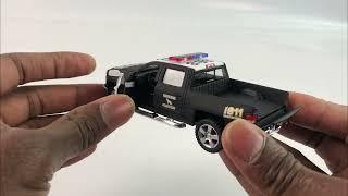 Машинка металлическая Kinsmart 1:46 «2014 Chevrolet Silverado (Police)» KT5381DP инерционная