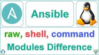 Difference Between Ansible raw, shell and command modules (#ansible #interview #questions)