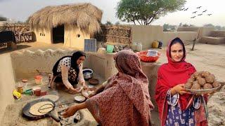 very unique women village life Pakistan | traditional village food | old culture | desert lifestyle