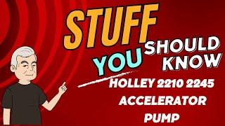 Holley 2245 2 Barrel Carburetor Accelerator Pump Test