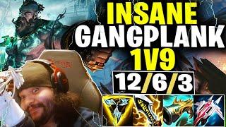 Tobias Fate Gangplank INSANE 1V9 (12 Kills)