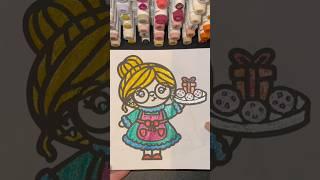 Let’s colour a cute Mrs Claus  #coloring #coloringchannel #coloringcommunity #art
