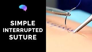 Simple interrupted suture (wound suturing) - OSCE Guide | UKMLA | CPSA | PLAB 2