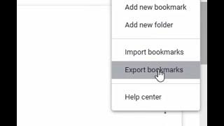 Exporting Bookmarks in Chrome