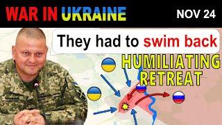 24 Nov: Russians Tried To Cross The Canal. IMMEDIATE REGRET. | War in Ukraine Explained