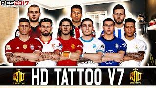 PES 2017 | UPDATE NEW HD TATTOO V7