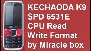 KECHAODA K9 cpu type 6531e Read Write Format pin Lock Remove by/miracle box thunder