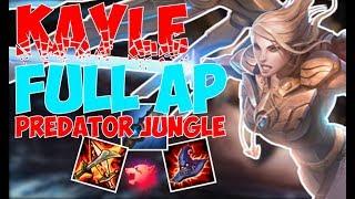 STOP PLAYING KAYLE WRONG! FULL AP PREDATOR JUNGLE ONE SHOT KAYLE | kayle 1v9