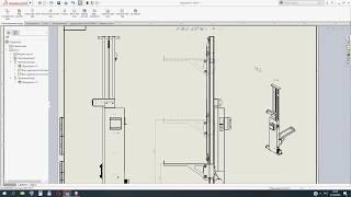 SolidWorks. Чертеж. Обрезанный и наложенный вид