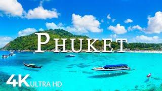 FLYING OVER PHUKET (4K UHD) - Soothing Music Along With Beautiful Nature Video - 4K Video Ultra HD