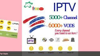 European IPTV Subscription 5000+ Channel 6000+ VOD HD French French Spain UK Russian smart M3U An...