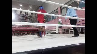 bronzemedal metch Niladri Chandra Patra 24blue vs pranaya gurung age36 MuayThai national tournament