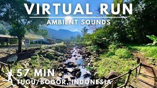 Virtual Running Video for Treadmill with Ambient Sounds in #Tugu #Bogor #Indonesia #virtualrunningtv