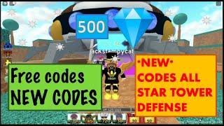 ACTIVE ALL STAR TOWER DEFENSE CODES! 2021! AUGUST!