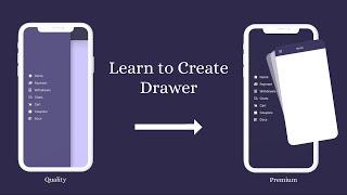 Create Drawer in Flutter | Animated #flutterwidgets #flutteranimation