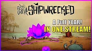 Playing a FULL YEAR of Don't Starve Shipwrecked in ONE STREAM