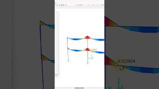 Colored Contours for frame in SAP2000 #csi #contour #sap2000