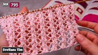 Easy Lace Knitting Pattern  Perfect for Tops, Blouses, Cardigans, and Shawls