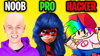 NOOB vs PRO vs HACKER In TOCA HAIR SALON! (NEW LANKYBOX HAIRCUTS?!)