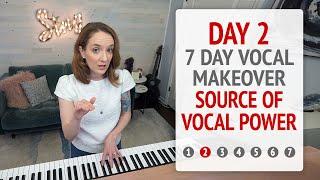 Day 2 Source of Vocal Power - 7 Day Vocal Makeover