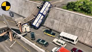 Most Epic Bridge Accidents Compilation #1  BeamNG.Drive