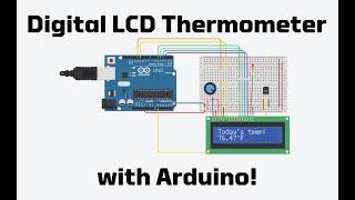 Making an LCD Digital Thermometer with Arduino