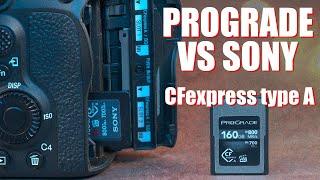 CFexpress Type A Cards Head-to-Head: Sony V.S. ProGrade