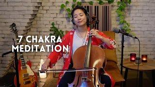 Chakra Cleansing Meditation with Cello | Root, Sacral, Solar Plexus, Heart, Throat, Third Eye, Crown