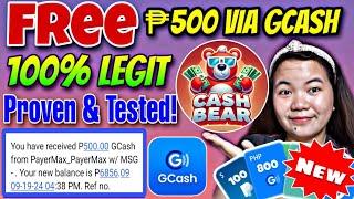 New Gcash Earnings • Free ₱500 by answering survey & playing games • Cashbear legit app 2024